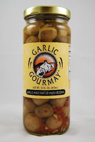 Garlic Marinated Mushrooms 16oz. (4 Pack)