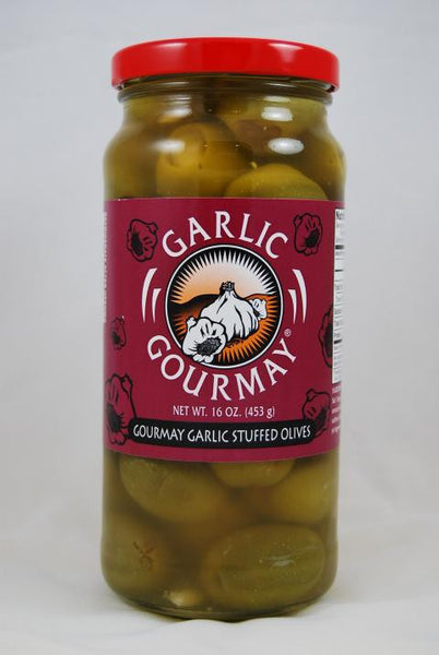 Gourmay Garlic Stuffed Olives 16oz. (6 pack)
